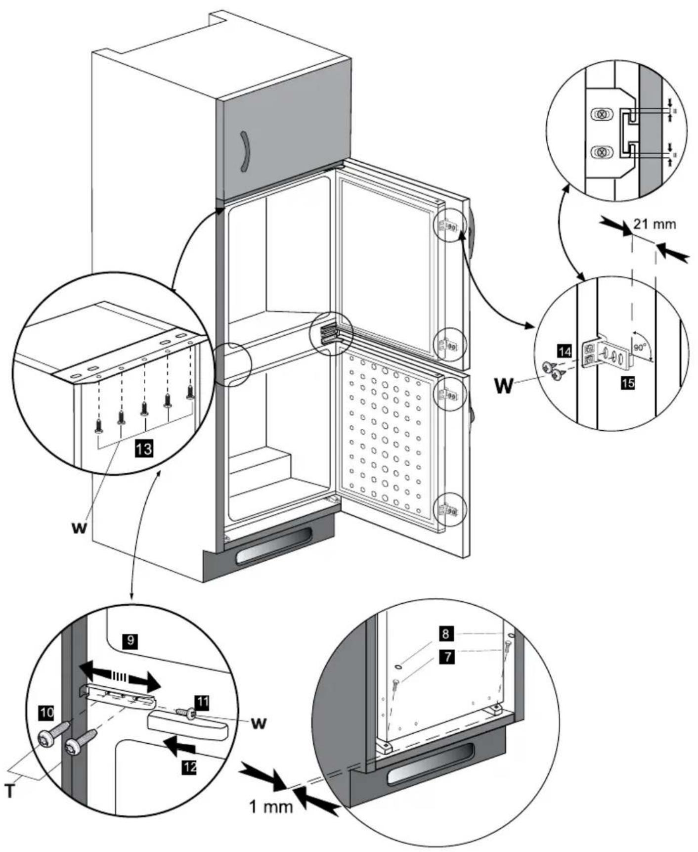 Flavel FC7030 - Reversing the doors - 7