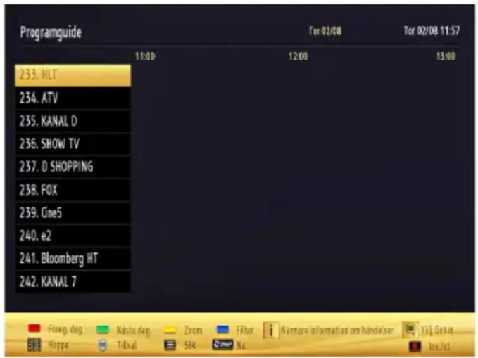 Luxor LX40BMS189T2 - Elektronisk programguide (EPG) - 1