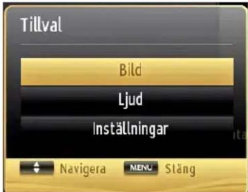 Luxor LX40BMS189T2 - Använda MENY-knappen i Media Browserläge (mediabläddrarläge) - 1