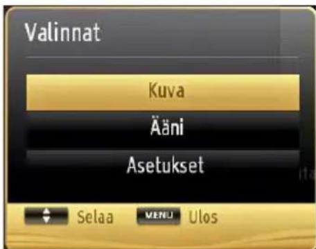 Luxor LX39DL189T2 - VALIKKO-painikkeen käyttö Mediaselain-tilassa - 1