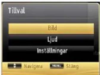 Luxor LX39DL189T2 - Använda MENY-knappen i Media Browser-läge (mediabläddrarläge) - 1