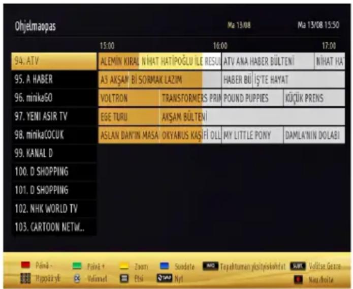 Luxor LX39DL189T2 - Elektroninen ohjelmaopas (EPG) - 1