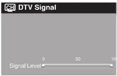 SANSUI HDLCD5050 - Checking the digital signal strength - 1