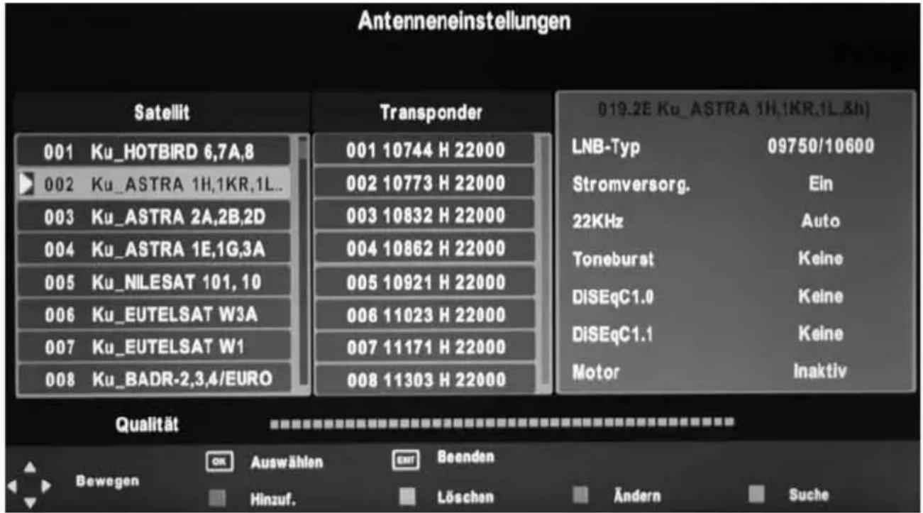 XORO HTC 2240 HD - Antenneneinstellungen - Vorbereitung - 1