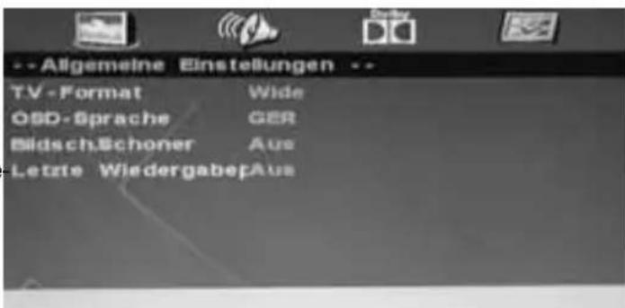 XORO HTC 2240 HD - Allgemeine Einstellungen - 1