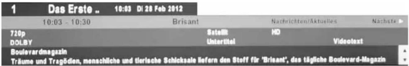 XORO HTC 2240 HD - Informationsanzeige - 1