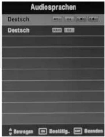 XORO HTC 2240 HD - Audiosprache/Tonspuren - 2
