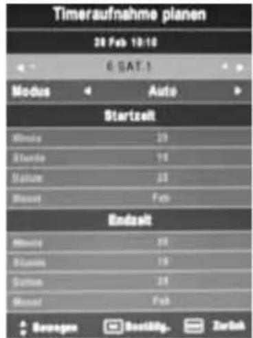 XORO HTC 2240 HD - Timeraufnahme programmieren - 1