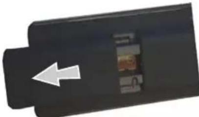 ITT LED 50F-7375-B - Inserting the Batteries into the Remote - 1