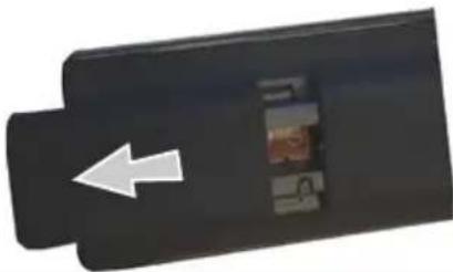ITT LED 42F-7275-B - Inserting the Batteries into the Remote - 1