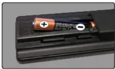 Finlux 40FWA5610 - Kaukosäätimen Paristojen Asentaminen - 1