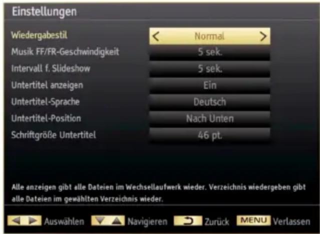 SCHAUB LORENZ 40LT590CT - Medienbrowser-Einstellungen - 2