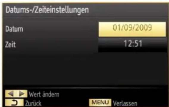 SCHAUB LORENZ 40LT590CT - Einstellen von Datum und Uhrzeit - 1