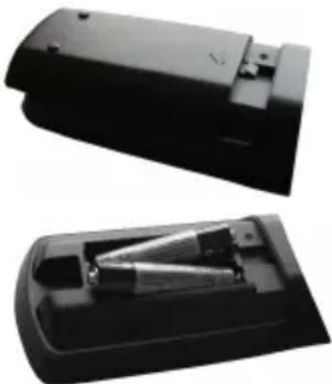 SCHAUB LORENZ 40LT590CT - Einsetzen der Batterien - 1