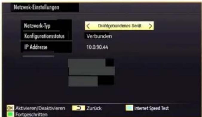 SCHAUB LORENZ 40LT590CT - Konfiguration der kabelgebundenen Geräte-Einstellungen - 1