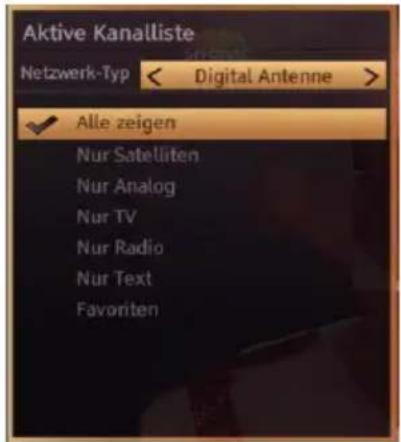 SCHAUB LORENZ 40LT590CT - Sender verwalten: Kanalliste sortieren - 1