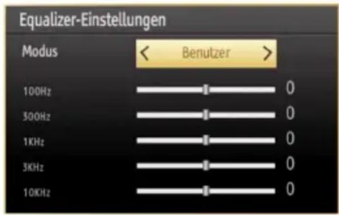 SCHAUB LORENZ 40LT590CT - Optionen des Menüs Toneinstellungen - 1