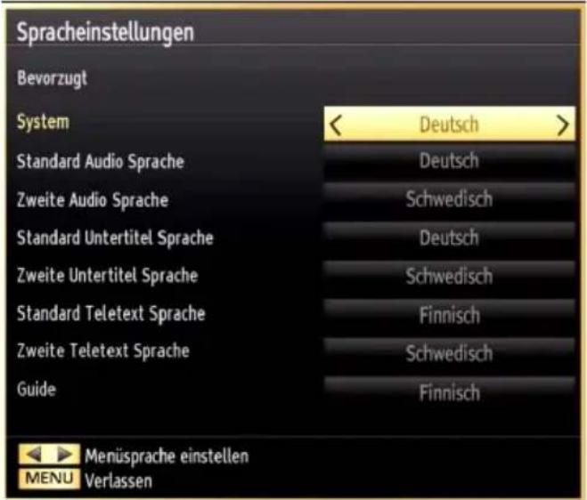 SCHAUB LORENZ 40LT590CT - Spracheinstellungen - 1