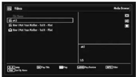 SCHAUB LORENZ 32LT511 - Media Playback Using Media Browser - 3