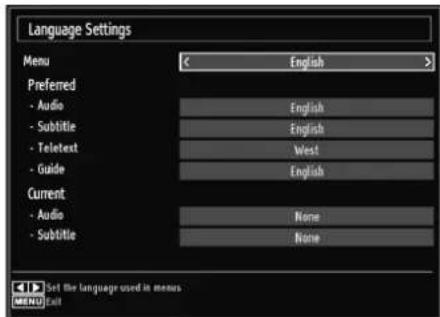 SCHAUB LORENZ 32LT511 - Confi guring Language Preferences - 1