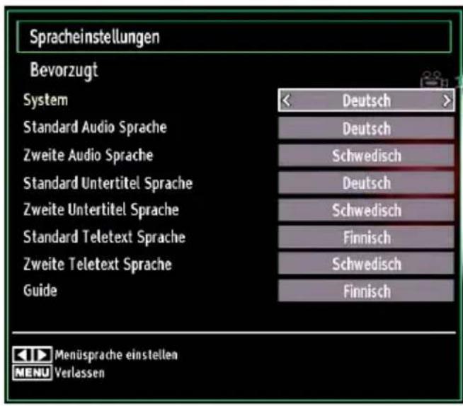 SCHAUB LORENZ 32LT400 - Spracheinstellungen - 1