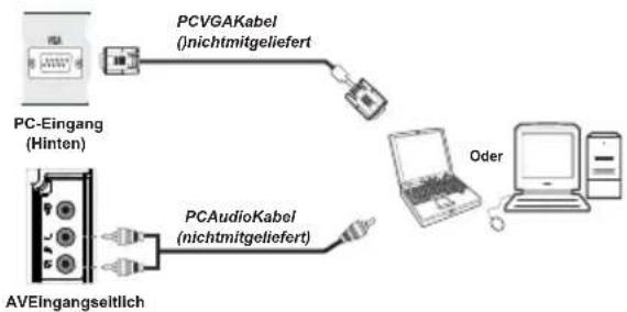 SCHAUB LORENZ 32LT400 - LCD-TV an einen PC anschließen - 1