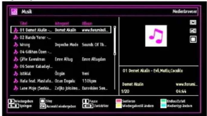 SCHAUB LORENZ 32LT400 - Wiedergabe von Musik über USB - 1