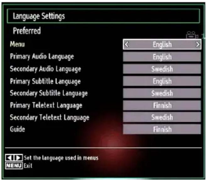 SCHAUB LORENZ 32LT400 - Language Settings - 1