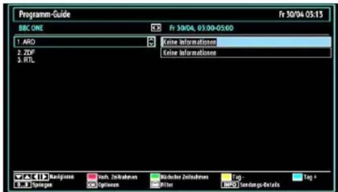 SCHAUB LORENZ 32LT400 - Elektronischen Programmführer (EPG) aufrufen - 2