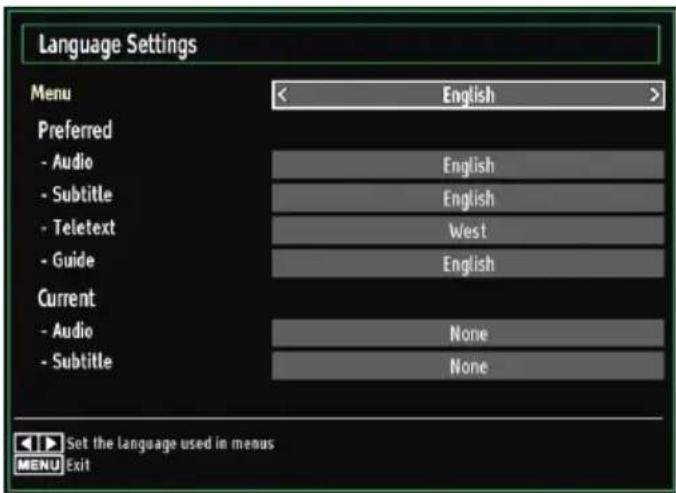 SCHAUB LORENZ 32LT400 - Configuring Language Preferences - 1