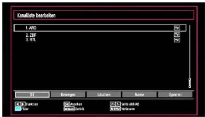SCHAUB LORENZ 32LT400 - Kanalliste bedienen - 1
