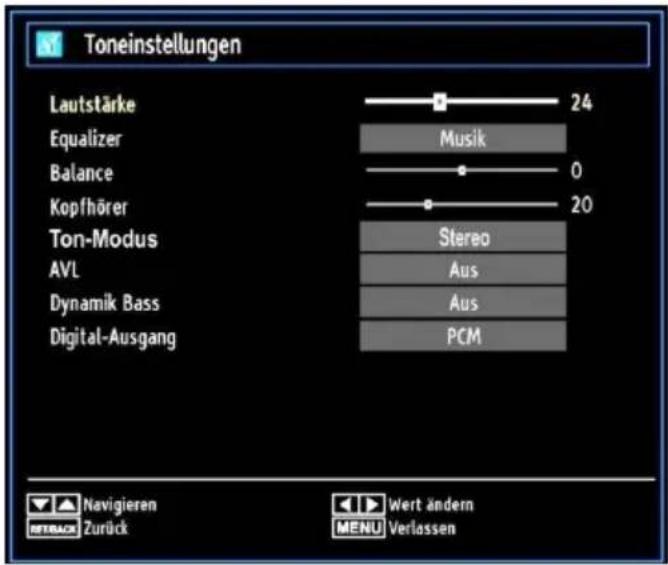 SCHAUB LORENZ 32LT400 - Toneinstellungen konfigurieren - 1
