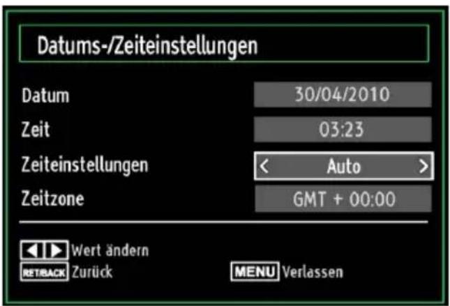SCHAUB LORENZ 32LT400 - Datum-/Zeiteinstellungen konfigurieren - 1