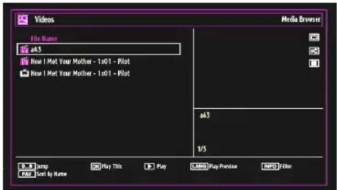 SCHAUB LORENZ 32LT400 - Viewing Videos via USB - 1