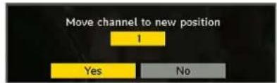 SCHAUB LORENZ 32LT655C - Moving the channels in the channel list - 1