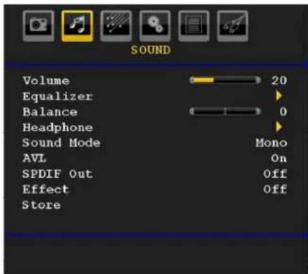 SCHAUB LORENZ 32LT655C - Sound Menu - 1