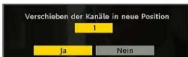 SCHAUB LORENZ 32LT655C - Verschieben von Kanälen in der Kanalliste - 1