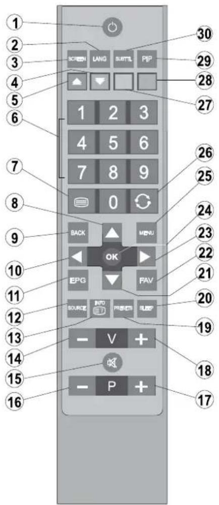 SCHAUB LORENZ 32LT555C - Remote Control Buttons - 1