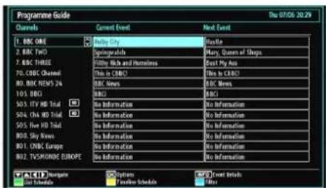 SCHAUB LORENZ 32LT555C - Viewing Electronic Programme Guide (EPG) - 1