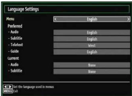 SCHAUB LORENZ 32LT555C - Configuring Language Preferences - 1