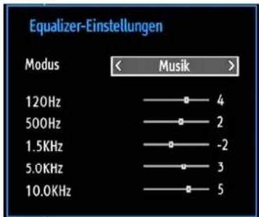 SCHAUB LORENZ 32LT555C - Optionen des Menüs Klangeinstellungen - 1