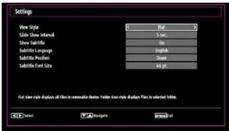 SCHAUB LORENZ 32LT555C - Media Browser Settings - 1