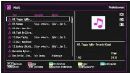 SCHAUB LORENZ 32LT555C - Wiedergeben von Musik über USB - 1