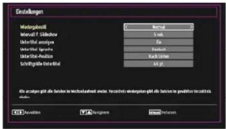 SCHAUB LORENZ 32LT555C - Medienbrowser-Einstellungen - 1