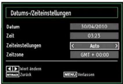 SCHAUB LORENZ 32LT555C - Einstellen von Datum und Uhrzeit - 1