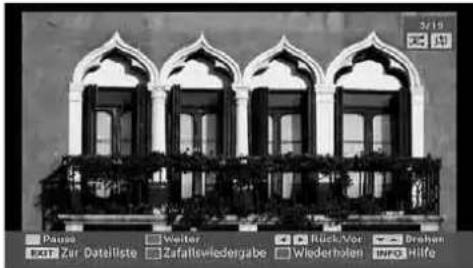 SCHAUB LORENZ 32LT601B - Optionen für Slideshow - 1