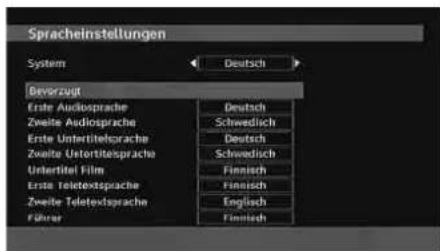 SCHAUB LORENZ 32LT601B - Spracheinstellungen - 1