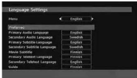 SCHAUB LORENZ 32LT601B - Language Settings - 1