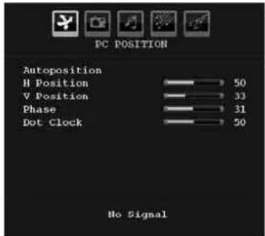 SCHAUB LORENZ 32LT601B - PC Position Menu - 1