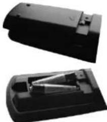 SCHAUB LORENZ 32LT582CT/WE - Einsetzen der Batterien - 1